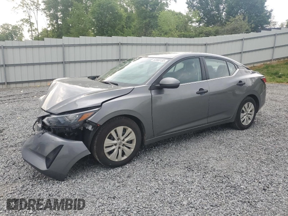 2024 Nissan Sentra S with VIN 3N1AB8BV7RY289759, listed as a Copart auction lot 52865155 with 60,031 mi miles and Salvage title. Bid and sale history available at DreamBid. Image 1.
