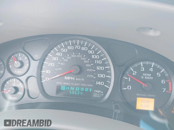 2003 Chevrolet Impala LS with VIN 2G1WH52K739324967, listed as a IAAI auction lot 41956886 with 58,642 mi miles and . Bid and sale history available at DreamBid. Image 7.