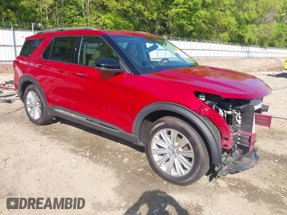 2021 Ford Explorer Limited with VIN 1FMSK7FH8MGB67160, listed as a IAAI auction lot 42030076 with 44,760 mi miles. Bid and sale history available at carsss.com. Image 1.