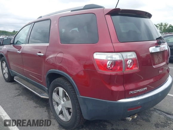 2010 GMC Acadia SLT1 with VIN 1GKLVMED6AJ177797, listed as a IAAI auction lot 42374060 with 104,323 mi miles and . Bid and sale history available at DreamBid. Image 3.