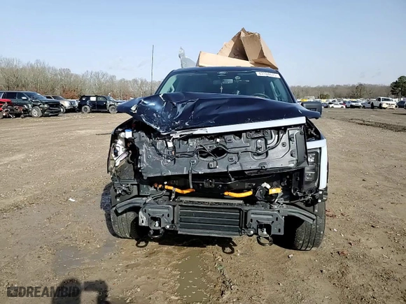 2022 Ford F-150 Lightning Pro with VIN 1FTVW1EL6NWG04931, listed as a Copart auction lot 43184675 with 26,616 mi miles and Salvage Title. Bid and sale history available at carsss.com. Image 10.