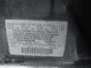 2015 Nissan Versa S Plus with VIN 3N1CN7AP6FL807558, listed as a IAAI auction lot 41469841 with 223,575 mi miles and . Bid and sale history available at DreamBid. Image 9.