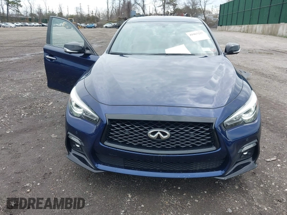 2023 Infiniti Q50 SENSORY with VIN JN1EV7CR6PM541439, listed as a IAAI auction lot 41967227 with 15,514 mi miles. Bid and sale history available at carsss.com. Image 12.