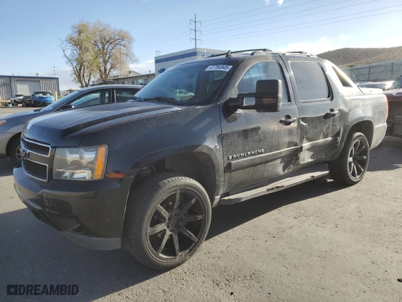 2007 Chevrolet Avalanche LTZ with VIN 3GNFK12327G307541, listed as a Copart auction lot 47784945 with 153,834 mi miles and Salvage Title. Bid and sale history available at carsss.com. Image 1.