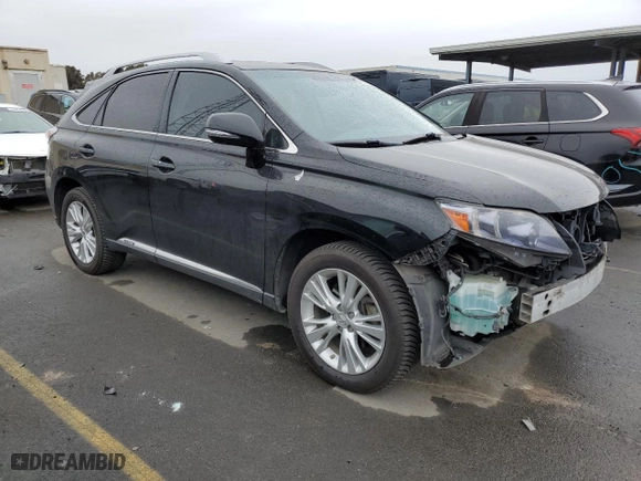 2010 Lexus RX 450h with VIN JTJBC1BA8A2005154, listed as a Copart auction lot 42543445 with 119,656 mi miles and Salvage Title. Bid and sale history available at carsss.com. Image 4.