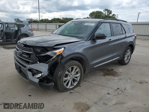 2024 Ford Explorer XLT with VIN 1FMSK8DH2RGA86199, listed as a Copart auction lot 56005575 with 18,083 mi miles and Salvage title. Bid and sale history available at DreamBid. Image 1.