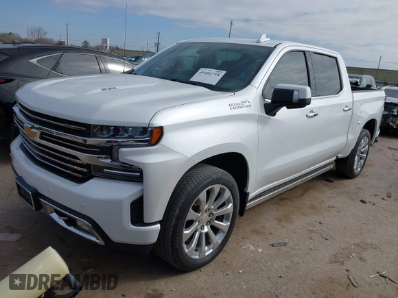 2020 Chevrolet Silverado 1500 High Country with VIN 1GCUYHEL7LZ281967, listed as a IAAI auction lot 41601718 with 35,127 mi miles. Bid and sale history available at carsss.com. Image 17.