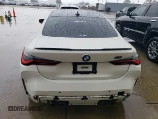 2021 BMW M4 Competition with VIN WBS33AZ09MCG53536, listed as a Copart auction lot 80119524 with 23,494 mi miles and Salvage Title. Bid and sale history available at carsss.com. Image 6.