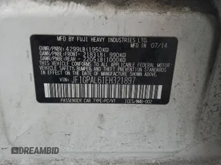 2014 Subaru Impreza Special Sports Premium с VIN JF1GPAL61EH321897, выставлен на аукционе Copart как лот 57119965 с пробегом 118 996 миль миль и Списание • Salvage title. История ставок и продаж доступна на DreamBid. Изображение 12.