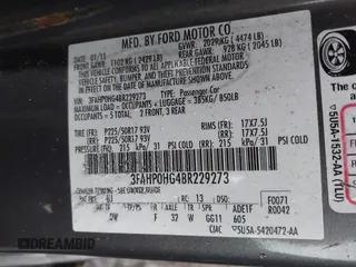 2011 Ford Fusion SE with VIN 3FAHP0HG4BR229273, listed as a IAAI auction lot 40851336 with 153,960 mi miles. Bid and sale history available at carsss.com. Image 9.