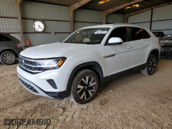 2022 Volkswagen Atlas SE with VIN 1V2DC2CA7NC222676, listed as a Copart auction lot 68768974 with 40,812 mi miles and Salvage title. Bid and sale history available at DreamBid. Image 1.