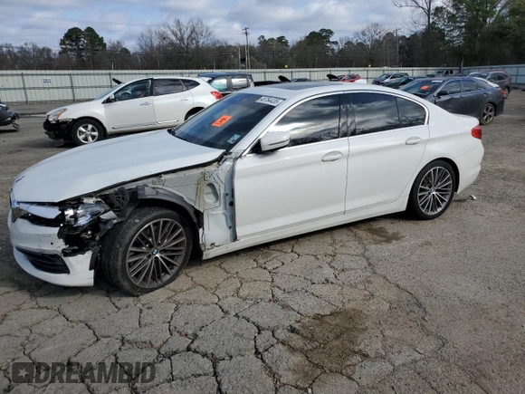 2019 BMW 5 Series 530i with VIN WBAJA5C58KWA57892, listed as a Copart auction lot 48754435 with 74,991 mi miles and Salvage Title. Bid and sale history available at DreamBid. Image 1.