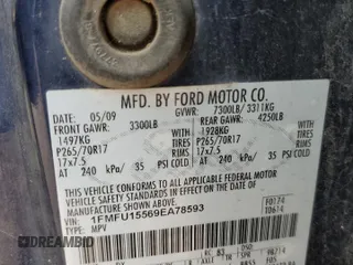 2009 Ford Expedition SSV с VIN 1FMFU15569EA78593, выставлен на аукционе Copart как лот 70034604 с пробегом 207 908 миль миль и Списание • Salvage title. История ставок и продаж доступна на DreamBid. Изображение 13.
