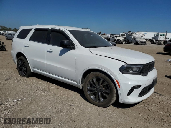 2021 Dodge Durango SXT Plus with VIN 1C4RDHAG3MC519067, listed as a Copart auction lot 77274694 with 101,103 mi miles and Salvage Title. Bid and sale history available at DreamBid. Image 4.
