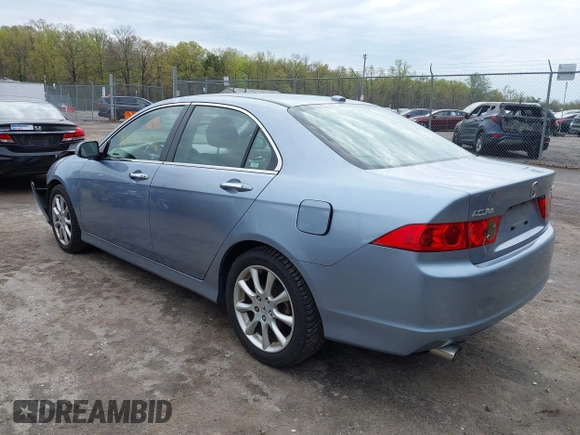 2006 Acura TSX with VIN JH4CL96836C003647, listed as a IAAI auction lot 42026876 with 107,574 mi miles. Bid and sale history available at carsss.com. Image 3.