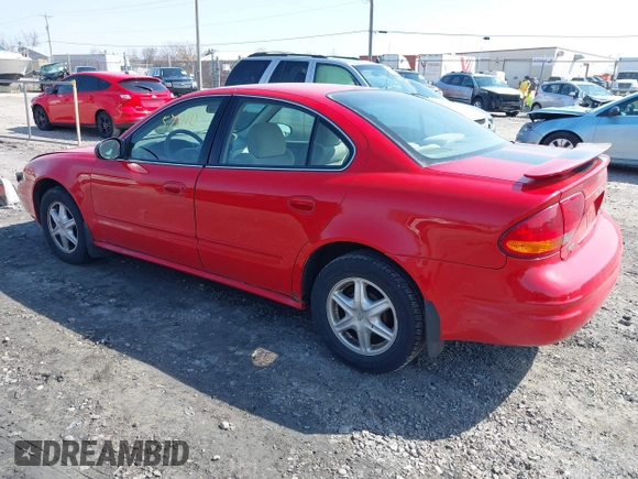 2003 Oldsmobile Alero GL1 with VIN 1G3NL52F33C280334, listed as a IAAI auction lot 42057010 with 99,726 mi miles and . Bid and sale history available at DreamBid. Image 3.