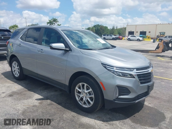 2024 Chevrolet Equinox LT with VIN 3GNAXUEG8RL152449, listed as a IAAI auction lot 42209300 with 39,572 mi miles and . Bid and sale history available at DreamBid. Image 1.
