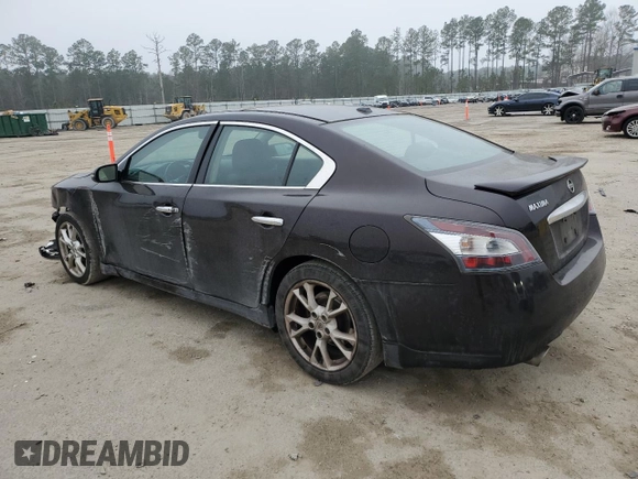 2014 Nissan Maxima SV with VIN 1N4AA5AP2EC484906, listed as a Copart auction lot 44439345 with 141,454 mi miles and Salvage Title. Bid and sale history available at DreamBid. Image 2.