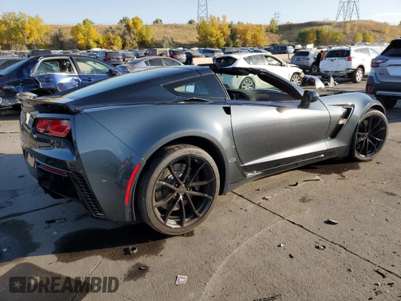 2019 Chevrolet Corvette Grand Sport 2LT with VIN 1G1YY2D72K5121027, listed as a Copart auction lot 76281484 with 7,761 mi miles and Salvage Title. Bid and sale history available at carsss.com. Image 3.