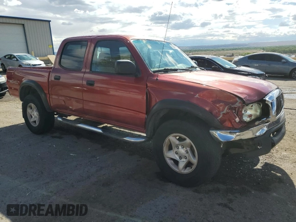2002 Toyota Tacoma PreRunner with VIN 5TEGN92NX2Z014116, listed as a Copart auction lot 55982425 with 200,180 mi miles and Salvage title. Bid and sale history available at DreamBid. Image 4.