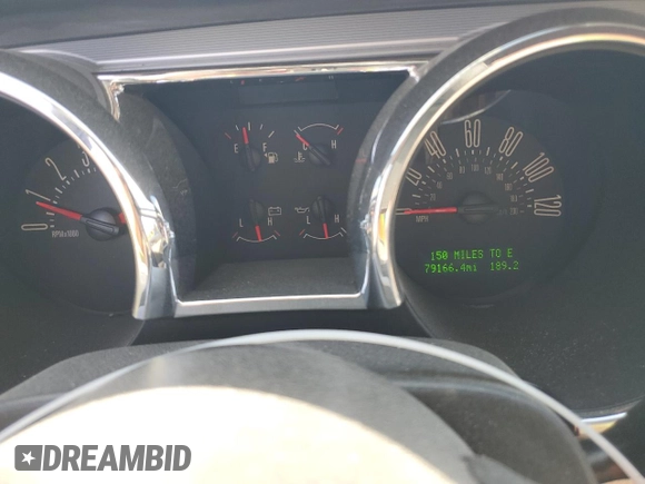 2008 Ford Mustang Deluxe with VIN 1ZVHT84N885106657, listed as a Copart auction lot 54885075 with 79,166 mi miles and Salvage title. Bid and sale history available at DreamBid. Image 9.