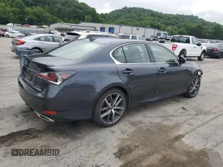 2018 Lexus GS 350 with VIN JTHCZ1BL2JA009907, listed as a Copart auction lot 63621575 with 29,645 mi miles and Salvage title. Bid and sale history available at DreamBid. Image 3.
