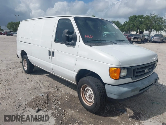 2007 Ford Econoline Cargo Commercial with VIN 1FTNE24W27DA99831, listed as a IAAI auction lot 42292439 with 280,756 mi miles and . Bid and sale history available at DreamBid. Image 1.