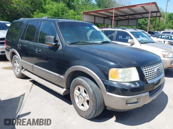 2003 Ford Expedition Eddie Bauer z VIN 1FMRU17W63LB90848, wystawiony jako IAAI lot #42101411 z przebiegiem 331 532 mil mil oraz . Historia ofert i sprzedaży dostępna na DreamBid. Obrazek 1.