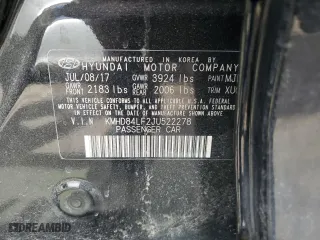 2018 Hyundai Elantra Value Edition with VIN KMHD84LF2JU522278, listed as a Copart auction lot 48690725 with 123,545 mi miles and Salvage Title. Bid and sale history available at carsss.com. Image 14.