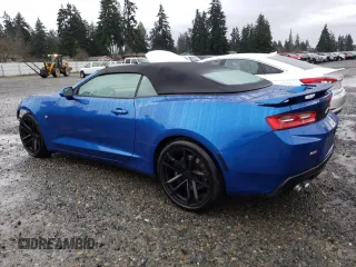 2017 Chevrolet Camaro 2SS with VIN 1G1FH3D76H0130722, listed as a Copart auction lot 87033954 with 35,600 mi miles and Salvage title. Bid and sale history available at DreamBid. Image 2.