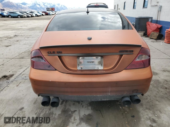 2006 Mercedes-Benz CLS-Class AMG with VIN WDDDJ76X36A056244, listed as a Copart auction lot 87377804 with 0 mi miles and Salvage Title. Bid and sale history available at carsss.com. Image 6.