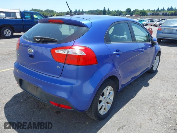 2013 Kia Rio SX with VIN KNADN5A33D6177828, listed as a IAAI auction lot 42534171 with 105,645 mi miles and . Bid and sale history available at DreamBid. Image 4.