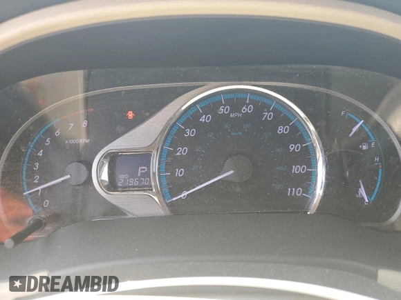 2013 Toyota Sienna XLE with VIN 5TDDK3DC2DS052055, listed as a Copart auction lot 89364395 with 219,670 mi miles and Non Repairable. Bid and sale history available at DreamBid. Image 9.