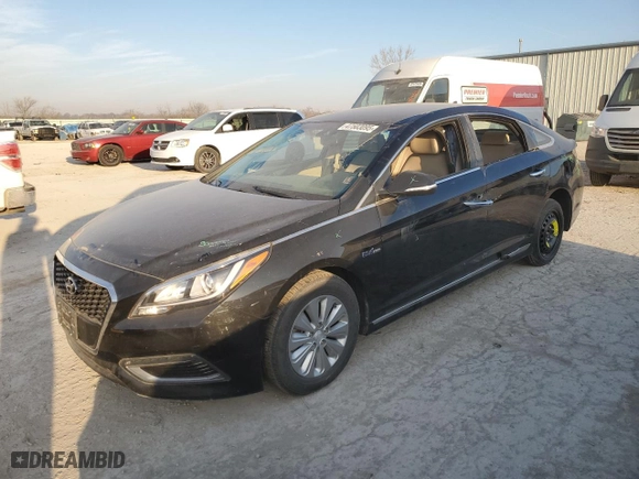 2017 Hyundai Sonata Hybrid SE with VIN KMHE24L13HA054874, listed as a Copart auction lot 47503095 with 0 mi miles and Salvage Title. Bid and sale history available at carsss.com. Image 1.
