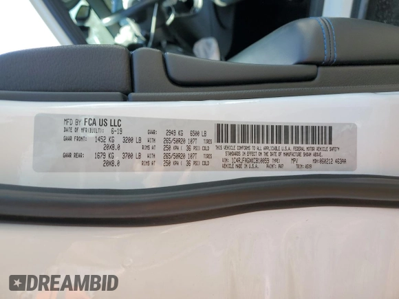 2019 Jeep Grand Cherokee Upland with VIN 1C4RJFAGXKC810059, listed as a Copart auction lot 54920135 with 65,344 mi miles and Salvage Title. Bid and sale history available at DreamBid. Image 13.
