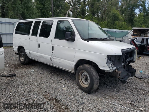 2008 Ford Econoline Passenger XL with VIN 1FMNE11LX8DA59238, listed as a Copart auction lot 63818385 with 170,959 mi miles and Salvage title. Bid and sale history available at DreamBid. Image 4.