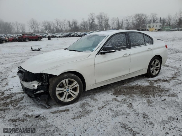 2016 BMW 3 Series 328i xDrive with VIN WBA8E3G56GNT78843, listed as a Copart auction lot 89106735 with 107,033 mi miles and Salvage Title. Bid and sale history available at carsss.com. Image 1.