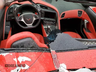 2017 Chevrolet Corvette Z06 3LZ with VIN 1G1YT2D64H5603285, listed as a Copart auction lot 68898003 with 0 mi miles. Bid and sale history available at carsss.com. Image 8.