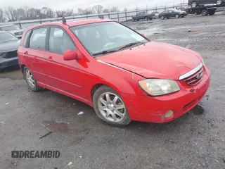 2006 Kia Spectra with VIN KNAFE161065328108, listed as a IAAI auction lot 41537235 with 314,838 mi miles. Bid and sale history available at carsss.com. Image 1.