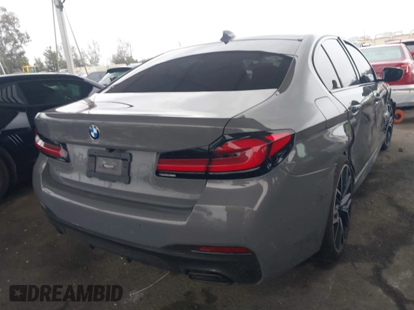 2021 BMW 5 Series 530e with VIN WBA13AG05MCF48300, listed as a IAAI auction lot 41735999 with 31,096 mi miles and . Bid and sale history available at carsss.com. Image 4.