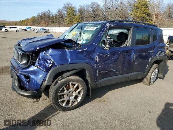 2020 Jeep Renegade Latitude with VIN ZACNJBBB5LPL73219, listed as a Copart auction lot 48596735 with 36,857 mi miles and Salvage Title. Bid and sale history available at carsss.com. Image 1.