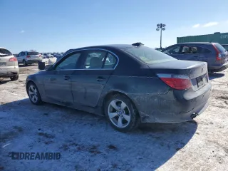 2007 BMW 5 Series 525i with VIN WBANE53537CW67100, listed as a Copart auction lot 45993465 with 145,939 mi miles and Salvage Title. Bid and sale history available at carsss.com. Image 2.