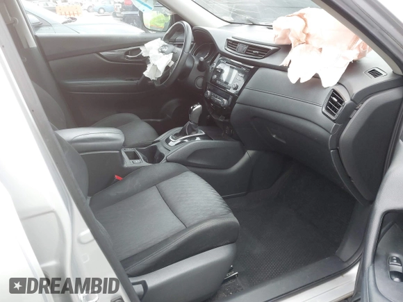 2017 Nissan Rogue SV with VIN KNMAT2MV1HP585073, listed as a IAAI auction lot 41173945 with 112,854 mi miles. Bid and sale history available at carsss.com. Image 5.