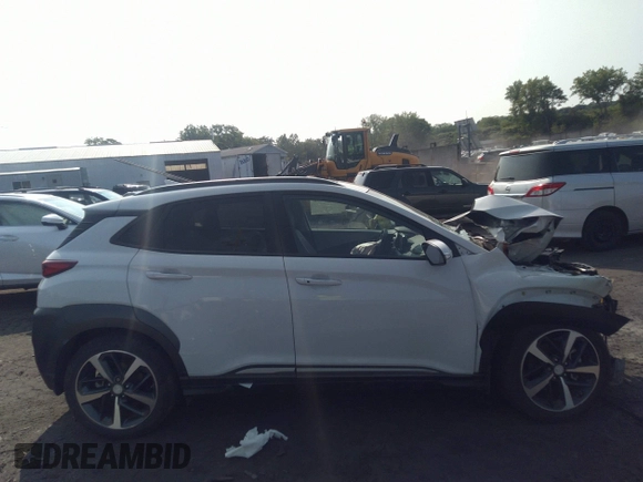 2021 Hyundai Kona Ultimate with VIN KM8K5CA57MU610302, listed as a IAAI auction lot 36878990 with 5,985 mi miles. Bid and sale history available at carsss.com. Image 13.
