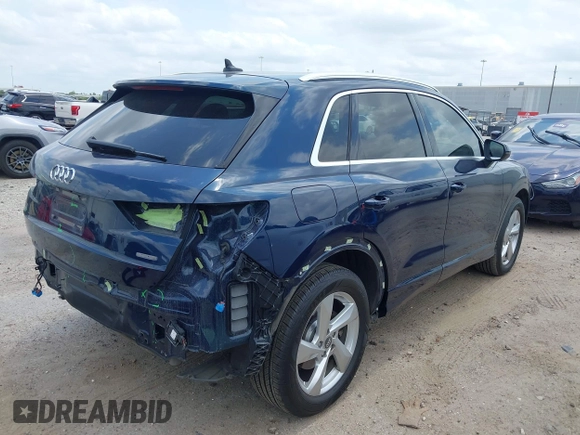 2020 Audi Q3 Premium z VIN WA1AECF34L1104864, wystawiony jako IAAI lot #42266118 z przebiegiem 43 024 mil mil oraz . Historia ofert i sprzedaży dostępna na DreamBid. Obrazek 4.