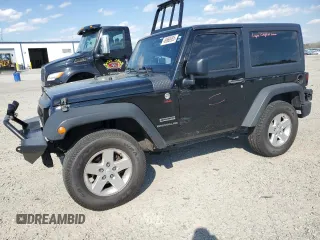 2014 Jeep Wrangler Sport with VIN 1C4AJWAG4EL233014, listed as a Copart auction lot 49868955 with 190,623 mi miles and Salvage Title. Bid and sale history available at carsss.com. Image 1.