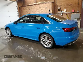 2021 Audi A4 S line Premium with VIN WAUDAAF46MA028574, listed as a Copart auction lot 45110955 with 39,113 mi miles and Salvage Title. Bid and sale history available at DreamBid. Image 2.