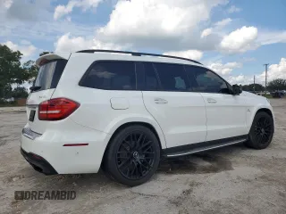 2017 Mercedes-Benz GLS with VIN 4JGDF7FE9HA871556, listed as a Copart auction lot 74017774 with 0 mi miles and Salvage Title. Bid and sale history available at carsss.com. Image 3.
