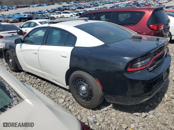 2019 Dodge Charger Police with VIN 2C3CDXKT4KH757522, listed as a Copart auction lot 48881845 with 59,804 mi miles and Salvage Title. Bid and sale history available at carsss.com. Image 2.