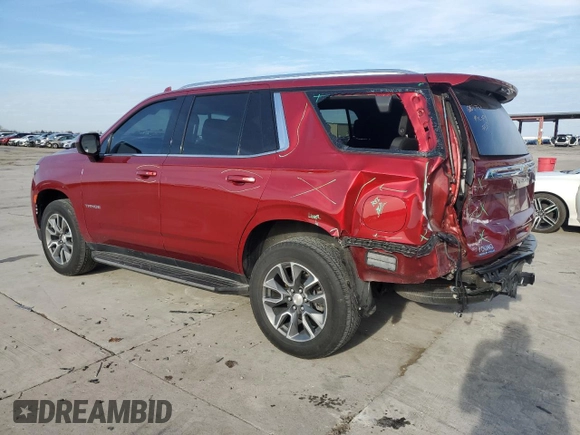 2021 Chevrolet Tahoe LS z VIN 1GNSCMKD6MR423990, wystawiony jako Copart lot #42576475 z przebiegiem 44 908 mil mil oraz Czysty tytuł • Clean title. Historia ofert i sprzedaży dostępna na DreamBid. Obrazek 2.